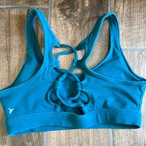Lace Back Cotton Padded Sports Bra